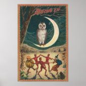 Vintage Halloween Grußkarten Klassische Poster (Vorne)