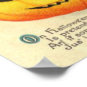 Vintage Halloween Grußkarten Klassische Poster (Ecke)