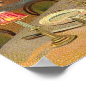 Vintage Halloween Grußkarten Klassische Poster (Ecke)