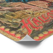 Vintage Halloween Grußkarten Klassische Poster (Ecke)