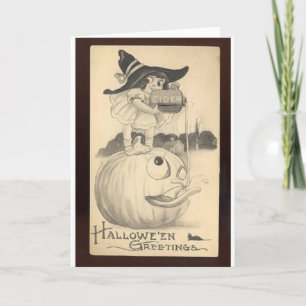 Vintage Halloween Grußkarten Klassische Poster Karte