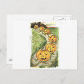 Vintage Halloween Grußkarten Klassische Poster Postkarte (Vorne/Hinten)