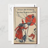 Vintage Halloween Grußkarten Klassische Poster Postkarte (Vorne/Hinten)