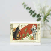 Vintage Halloween Grußkarten Klassische Poster Postkarte (Stehend Vorderseite)