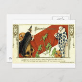Vintage Halloween Grußkarten Klassische Poster Postkarte (Vorne/Hinten)