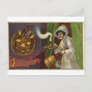 Vintage Halloween Grußkarten Klassische Poster Postkarte