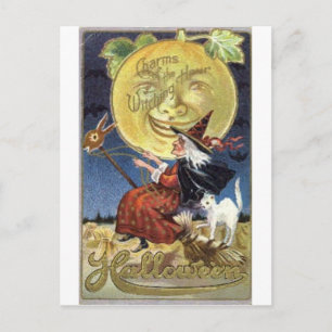 Vintage Halloween Grußkarten Klassische Poster Postkarte