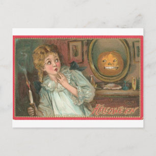 Vintage Halloween Grußkarten Klassische Poster Postkarte