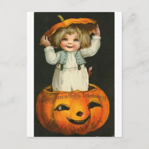 Vintage Halloween Grußkarten Klassische Poster Postkarte