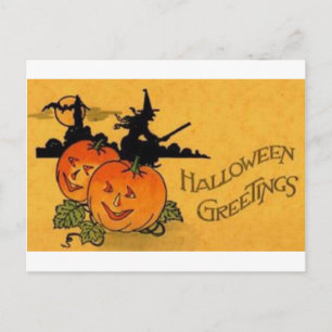 Vintage Halloween Grußkarten Klassische Poster Postkarte