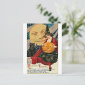 Vintage Halloween Grußkarten Klassische Poster Postkarte (Stehend Vorderseite)