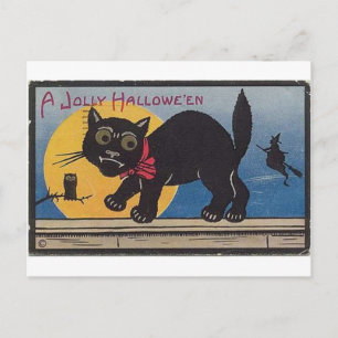 Vintage Halloween Grußkarten Klassische Poster Postkarte
