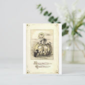 Vintage Halloween Grußkarten Klassische Poster Postkarte (Stehend Vorderseite)