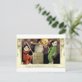 Vintage Halloween Grußkarten Klassische Poster Postkarte (Stehend Vorderseite)