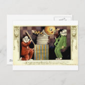 Vintage Halloween Grußkarten Klassische Poster Postkarte (Vorne/Hinten)