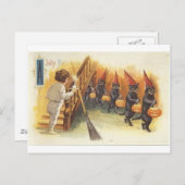 Vintage Halloween Grußkarten Klassische Poster Postkarte (Vorne/Hinten)