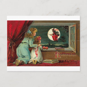 Vintage Halloween Grußkarten Klassische Poster Postkarte