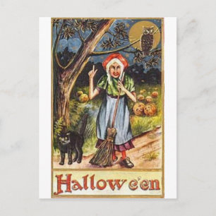 Vintage Halloween Grußkarten Klassische Poster Postkarte