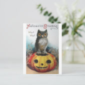 Vintage Halloween Grußkarten Klassische Poster Postkarte (Stehend Vorderseite)