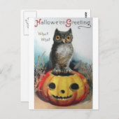 Vintage Halloween Grußkarten Klassische Poster Postkarte (Vorne/Hinten)