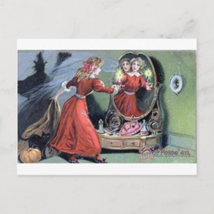 Vintage Halloween Grußkarten Klassische Poster Postkarte
