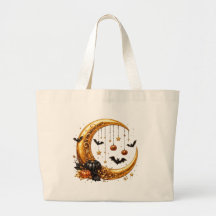 Vintage-Halloween-Halbmond 