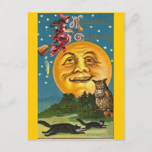 Vintage - Halloween - Halloween-Grüße Postkarte