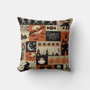 Vintage Halloween, Halloween Nostalgie Kissen