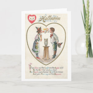 Vintage Halloween-Heiratskarte Karte