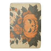 Vintage/Halloween/Herbst/Kürbis Badematte (Vorderseite Vertikal)