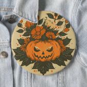 Vintage/Halloween/Herbst/Kürbis Button (Beispiel)