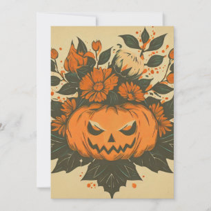 Vintage/Halloween/Herbst/Kürbis Feiertagskarte