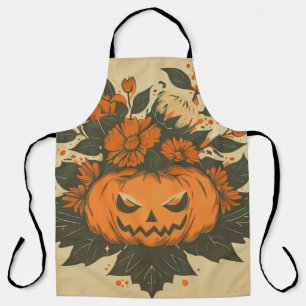 Vintage/Halloween/Herbst/Kürbis Schürze