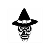 Vintage Halloween-Hexe Gummistempel (Prägung)