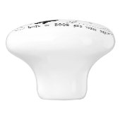 Vintage Halloween-Hexe Keramikknauf (Seitenansicht)