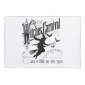 Vintage Halloween-Hexe Kissenbezug (Vorderseite)