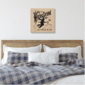 Vintage Halloween-Hexe Leinwanddruck (Insitu (Schlafzimmer))