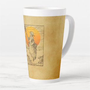 Vintage Halloween-Hexe Milchtasse