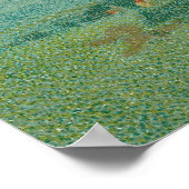 Vintage Halloween-Hexe mit Schwarzer Katze Poster (Ecke)