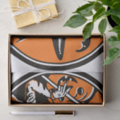 Vintage Halloween-Hexe-Owl-Illustration Seidenpapier (Geschenk)