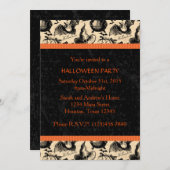 Vintage Halloween-Hexe-Party Einladung (Vorne/Hinten)