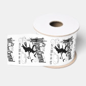 Vintage Halloween-Hexe Ripsband (Spule)
