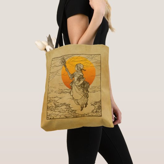 Vintage-Halloween-Hexe-Tasche Tasche (Von Nahem)