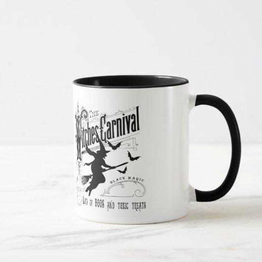 Vintage Halloween-Hexe Tasse (Rechts)