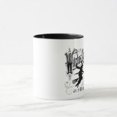 Vintage Halloween-Hexe Tasse (Zentrum)