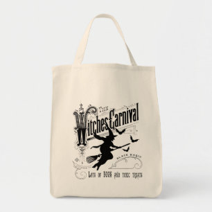 Vintage Halloween-Hexe Tragetasche