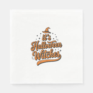 Vintage-Halloween-Hexen-Typografie-Shirt-Design_ Serviette
