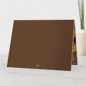 Vintage Halloween-Hexenkatze & Kürbiskins Karte (Rückseite)