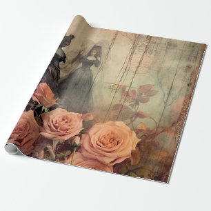 Vintage Halloween-Hexerei (10) Geschenkpapier
