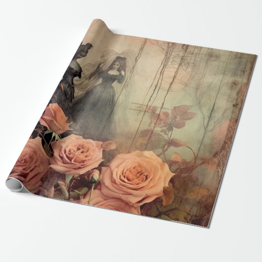 Vintage Halloween-Hexerei (10) Geschenkpapier (Ungerollt)